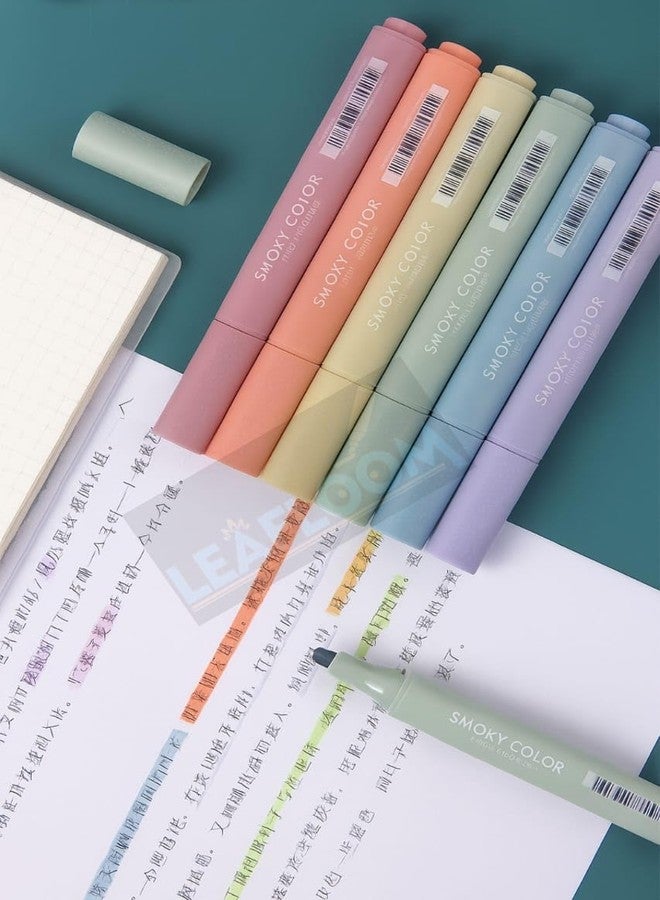 LeafLoom 6 Pcs Aesthetic Cute Bible Pastel Highlighters and Pens no bleed Highlighters for School Supplies and Office Journal DIY Home Kids Stationery Gift - Image 4